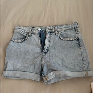 Light Blue Denim Women Shorts